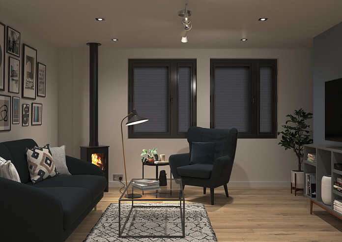 Honeycomb, Anthracite Grey - Perfect Fit Blind - Image 7